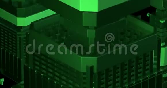 背景与深绿色块制作图案视频的预览图