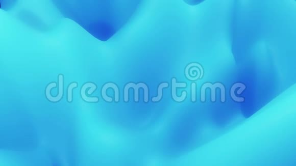 抽象液体蓝色物质内部辉光表面似景观4k无缝循环动画美丽的色彩渐变视频的预览图