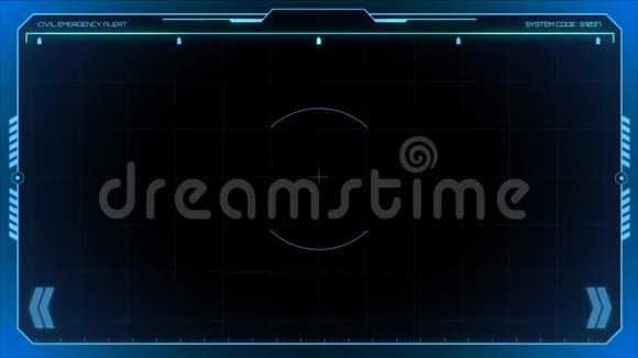 动画蓝框在黑色背景上视频的预览图