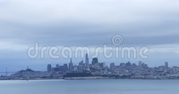 旧金山海湾4K天际线景观视频的预览图