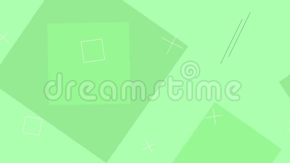 动态循环绿色形状背景视频的预览图