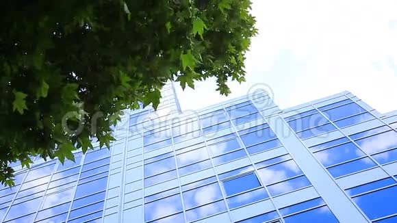 蓝色办公楼视频的预览图