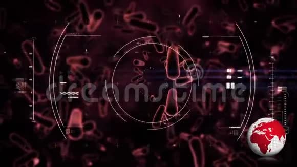 细菌传播的数字动画消息视频的预览图