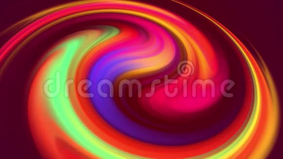 五彩斑斓的渐变颜色在循环中循环平稳地移动4k美丽的抽象背景无缝视频的预览图