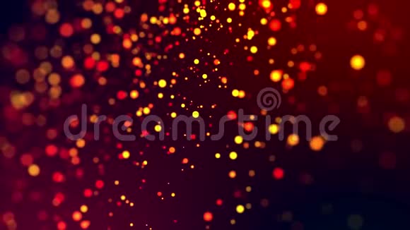 闪烁的魔法五颜六色的粒子在粘稠的液体中飞翔在节日的背景下发出惊人的闪光视频的预览图