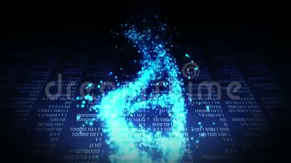 DNA分子螺旋作为遗传密码的符号药和技术理念科学生物技术循环动画视频的预览图