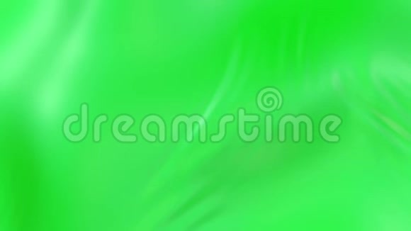波状绿色布面的4k3D平滑动画形成涟漪如流体表面或组织褶皱视频的预览图