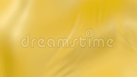 4k的三维动画波浪状的黄色布料表面形成波纹状的流体表面或组织中的褶皱黄色的视频的预览图