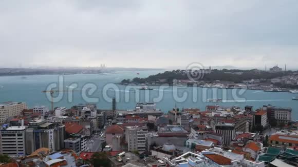 伊斯坦布尔金角湾风景视频的预览图