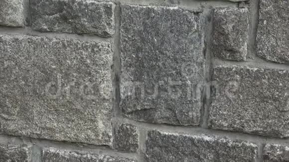 中世纪石墙一堵砖石墙石壁纹理背景视频的预览图