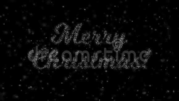黑色背景下出现了圣诞快乐视频的预览图