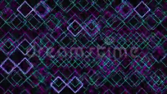 抽象数字网格几何图案视频的预览图