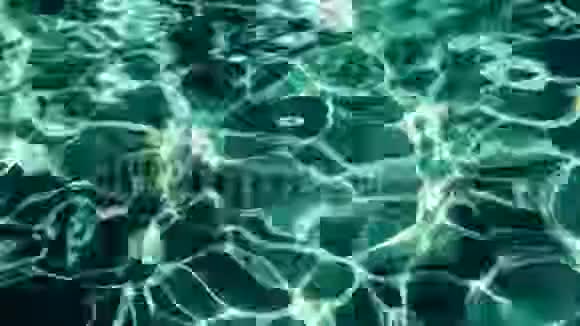 摘要背景动画游泳池绿松石水4K视频的预览图