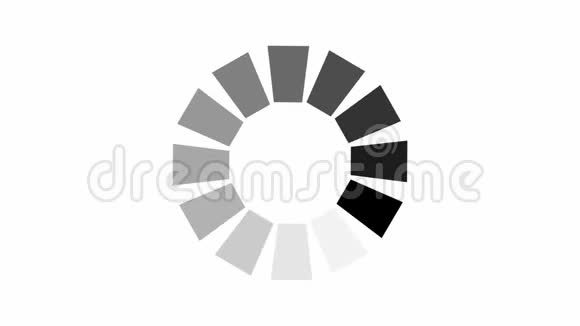 白色背景动画加载圆圈图标视频的预览图