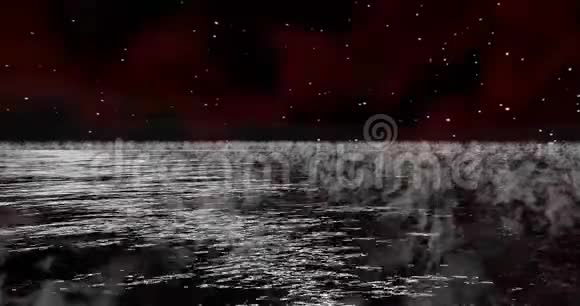 水星和雾的神秘红的三维渲染视频的预览图