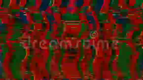 多色复古科幻迷幻全息背景计算机数据混合混乱视频的预览图