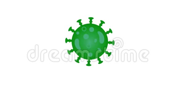 具有红色停止标志概念的2019nCOV病毒株与危险细胞和刻字冠状病毒流行冠状病毒视频的预览图