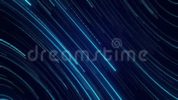 蓝色霓虹灯抽象视觉几何运动图形数字技术视频的预览图