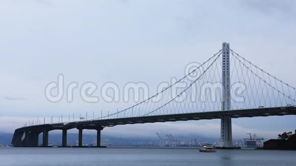 旧金山一座的奥克兰湾大桥加利福尼亚州4K视频的预览图