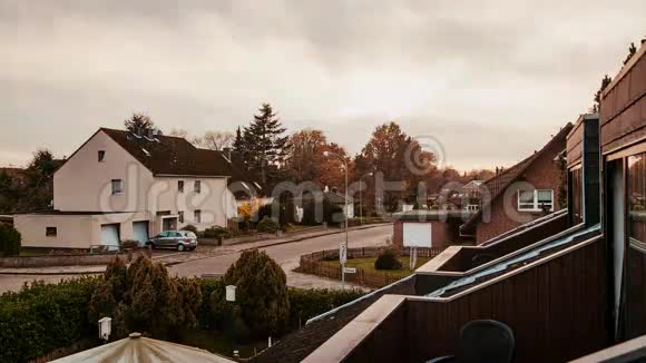 在德国一个小镇日落视频的预览图