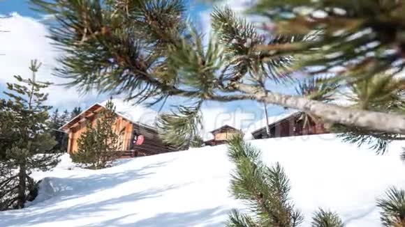 冬季小屋Foppa时间间隔4k视频的预览图