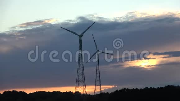 风能技术涡轮机水痘能源生产绿色技术视频的预览图