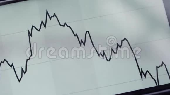 黄金加密货币比特币出现在一个屏幕上上面有一个金融时间表特写视频的预览图