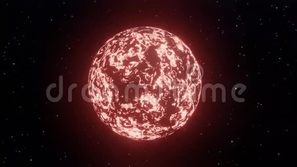 燃烧的星球火球视频的预览图