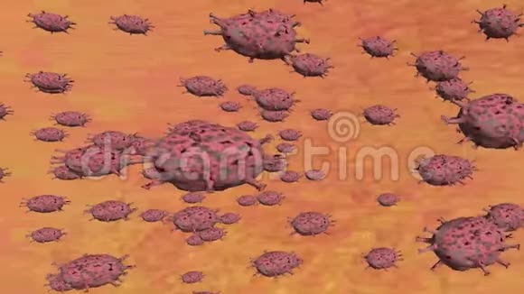 冠状病毒3d动画视频的预览图