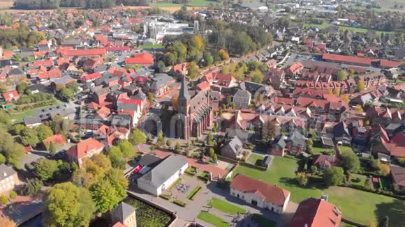 BadBentheim教堂和空中城市视频的预览图