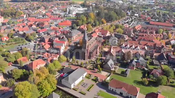 BadBentheim教堂和空中城市视频的预览图
