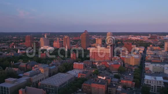 康涅狄格州纽黑文2017年7月日落4K灵感2视频的预览图