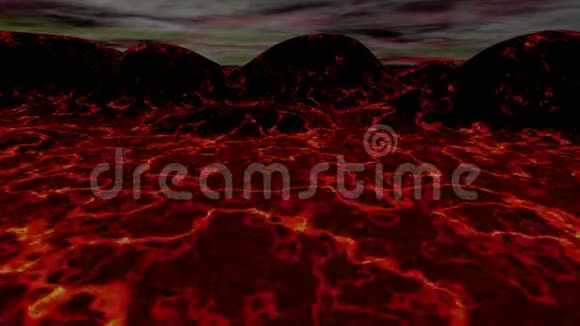 熔岩景观3D动画视频的预览图