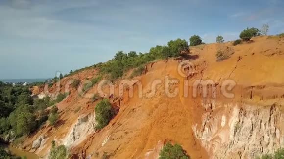 浅河上方有红沙峡谷视频的预览图