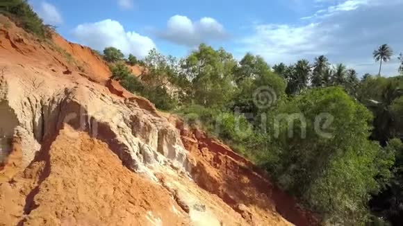 近景仙溪红岩对丛林视频的预览图