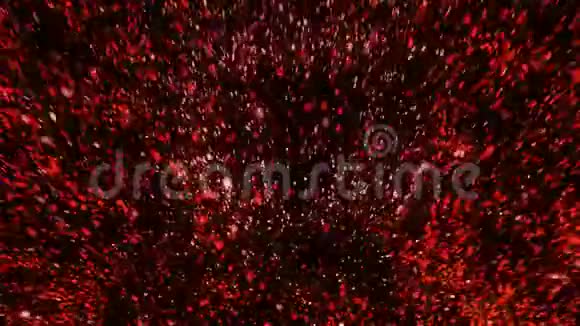 红色爆炸粒子视频的预览图
