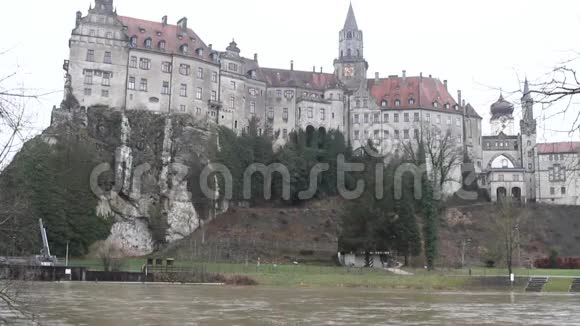 河岸和城堡德国巴登符腾堡西格马林根视频的预览图