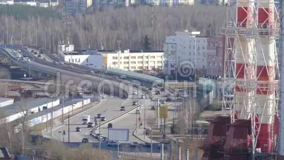 莫斯科郊区工业郊区视频的预览图