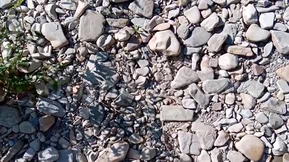 卵石背景滑动运动石头的背景岩石和石头作为背景用途视频的预览图
