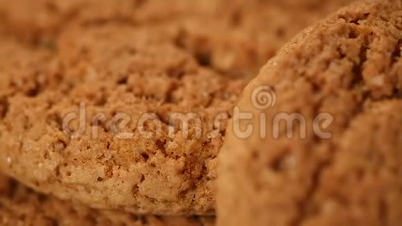 糖份高的甜燕麦片饼干对健康有害有糖尿病的危险视频的预览图