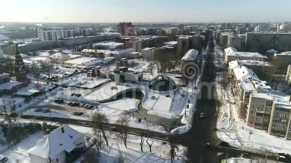 从雅罗斯拉夫尔天文馆的高度看瓦莱尼塔雷什科娃中心南斯拉夫俄罗斯视频的预览图