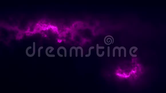 紫色科幻天空彩云与落雨循环背景视频的预览图