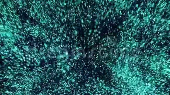 蓝色爆炸粒子视频的预览图