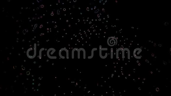 黑色背景上的气泡视频的预览图