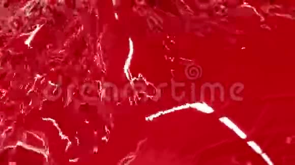 红色流体像旋涡一样流动视频的预览图