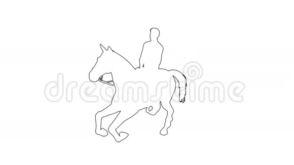 骑马的人在疾驰视频的预览图