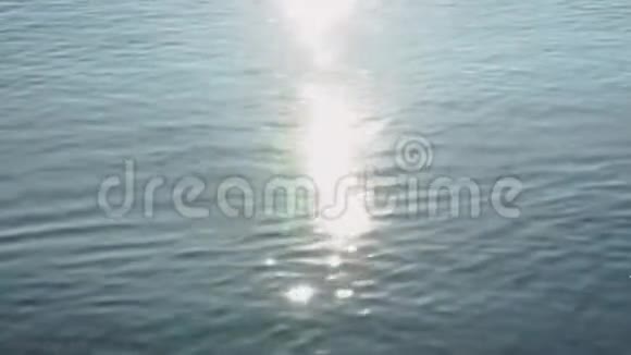 涟漪水面反射早晨的阳光视频的预览图