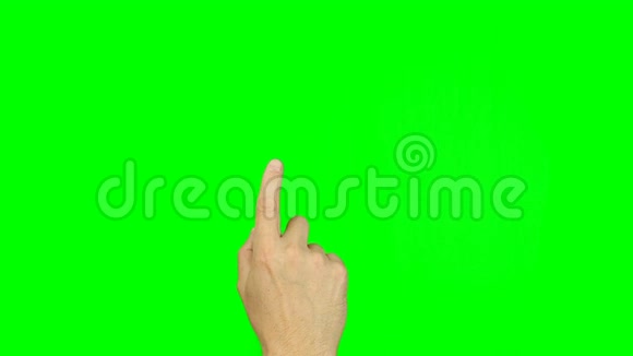 所有手势用1个手指设置11个手势1个手指在绿色屏幕上视频的预览图