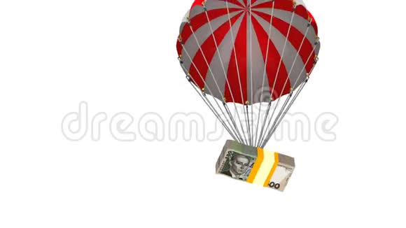 一包乌克兰的钱正通过降落伞掉落视频的预览图
