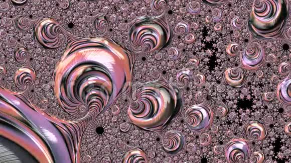 粉红色变化抽象纹理螺旋分形图案设计的节日艺术品视频的预览图